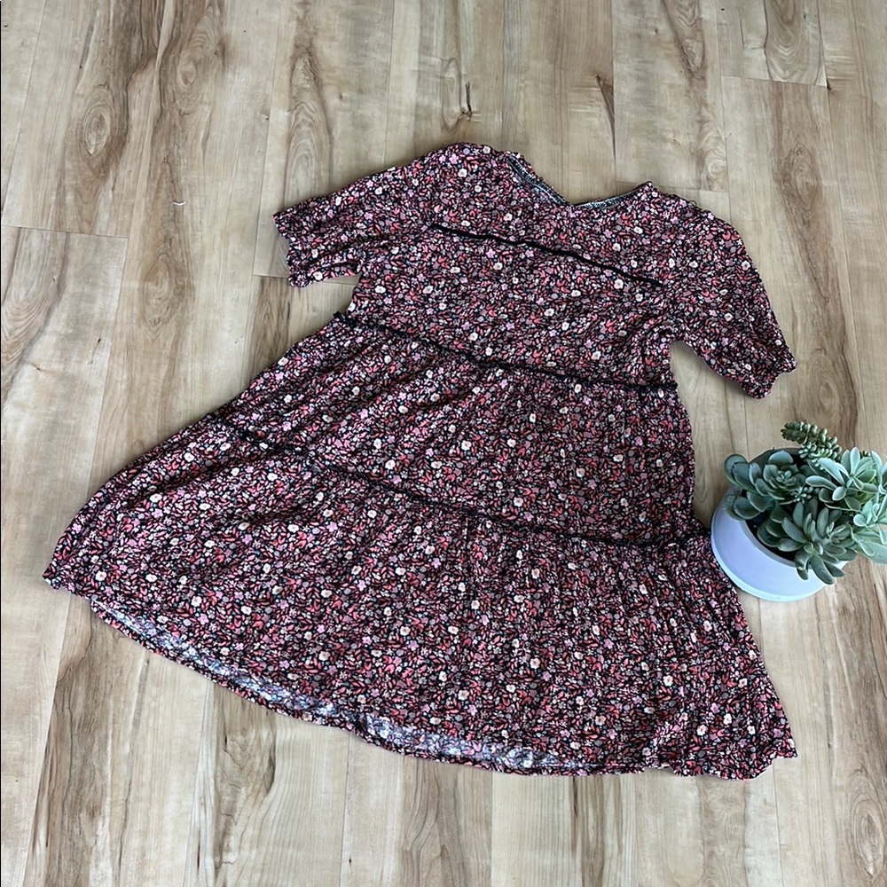 Knox Rose Red Smocked Tiered Sundress